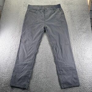 Denali Pant Mens 38x32 Gray Nylon Windbreaker Straight Utility Workwear Stretch